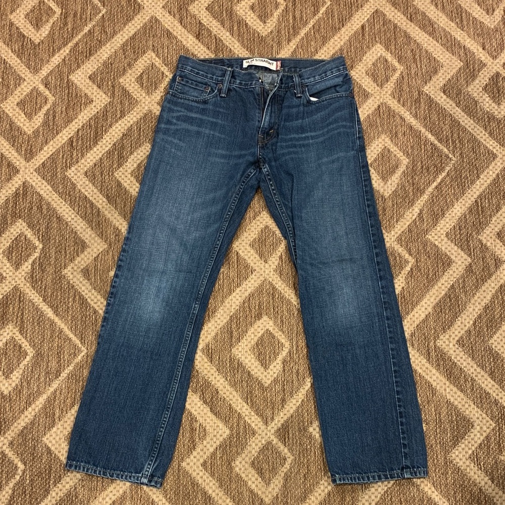 Levi's Men's Slim Straight Jeans in Deep Blue (379)